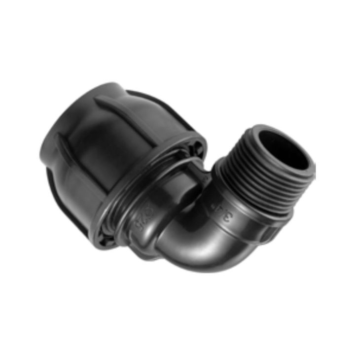 Fitting HDPE Male Threaded Elbow Oneadd Compression
